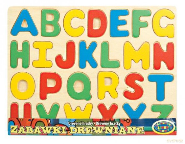 Układanka drewniana - literki 001851 [PUZZLE]