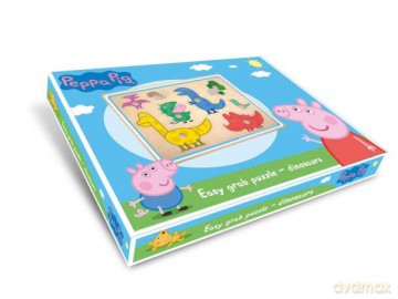 Układanka drewniana Dinozaury Świnka Peppa [PUZZLE]