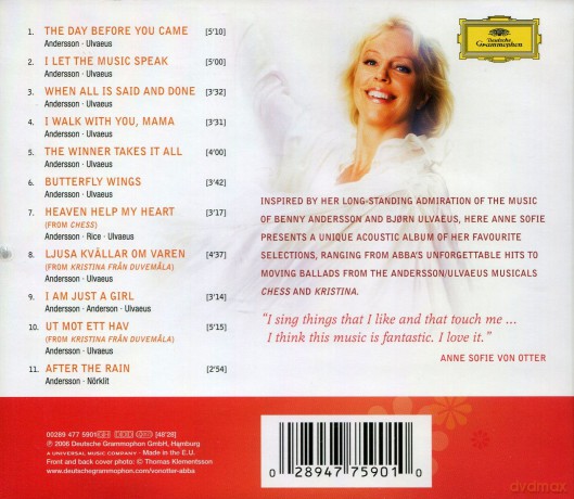 Anne Sophie Von Otter: I Let The Music Speak [CD]