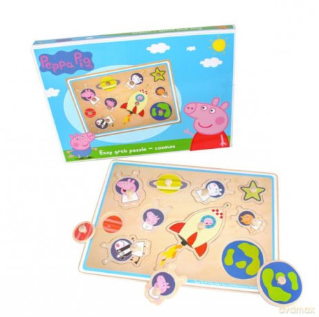 Układanka drewniana Kosmos Świnka Peppa [PUZZLE]
