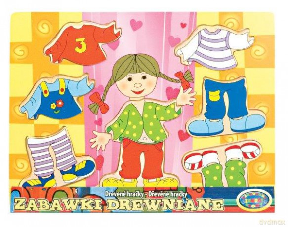 Układanka drewniana Ubranka. 001813 [PUZZLE]