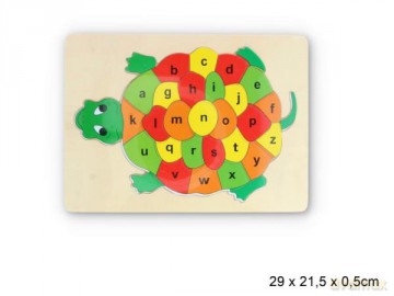 Układanka drewniana Żółw Z6639 [KLOCKI]