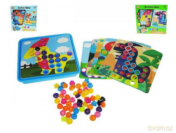 Układanka mozaika zwierzęta 68el. 2 rodzaje HC-128C-03 mix [PUZZLE]