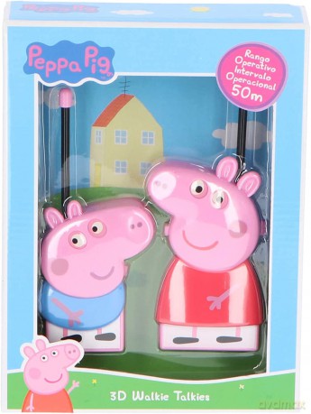 Walkie talkie 3D Świnka Peppa. Peppa Pig PP17048 Kids Euroswan