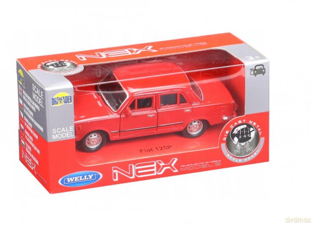 WELLY Auto model 1:34 Fiat 125P TAXI