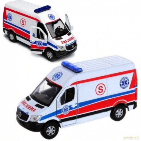 WELLY Auto model 1:34 Mercedes-Benz Sprinter Panel Van AMBULANS, KARETKA