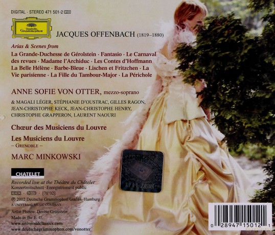 Anne Sophie Von Otter: Offenbach Aries&Scenes [CD]