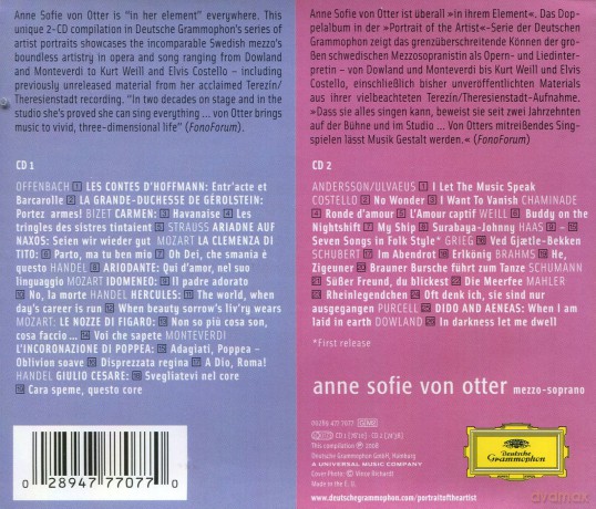 Anne Sophie Von Otter: Portrait Of The Artist [2CD]