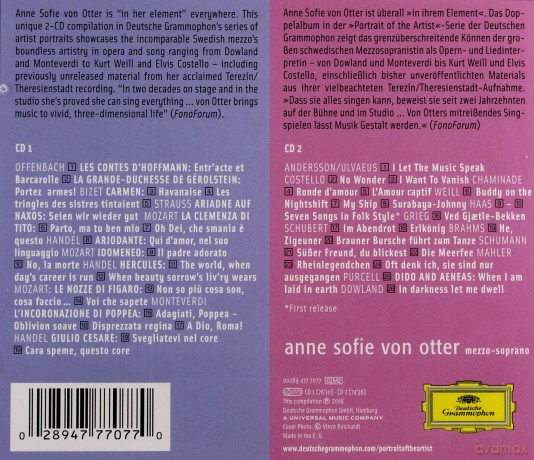Anne Sophie Von Otter: Portrait Of The Artist [2CD]