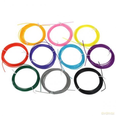 Wkład Długopis 3D Pen 10 szt w zestawie Filament PLA 5m/1,75mm