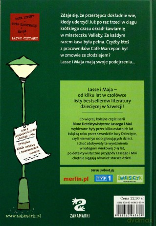 Biuro detektywistyczne Lassego i Mai (Tom 4) - Tajemnica Kawiarni - Martin Widmark, Helena Willis [KSIĄŻKA]