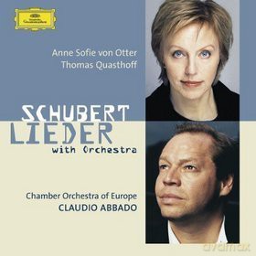 Anne Sophie Von Otter: Schubert Lieder With Orchestra [CD]