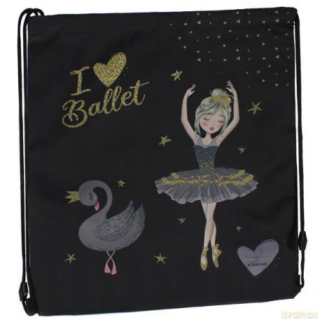 Worek na ramię Balerina black