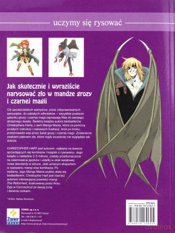 Manga Świat Grozy I Czarnej Magii Uczymy Się Rysować - Christopher Hart [KSIĄŻKA]