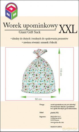 Worek upominkowy Christmas XXL PAKADO