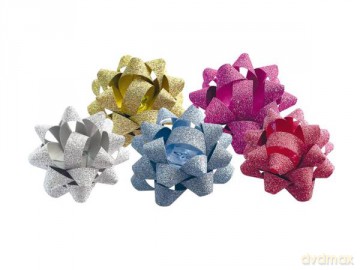 Wstążka rozeta MFP brokat 1,5/7 cm mix kolorów0