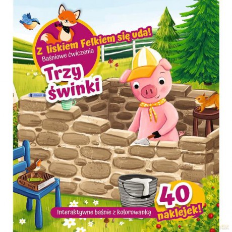 Z lisem Felkiem się uda! Baśniowe ćwiczenia. Trzy świnki 09222