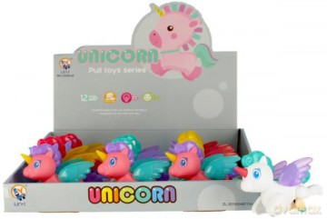 Zabawka naciągana Jednorożec świecący 12 cm 490304 mix