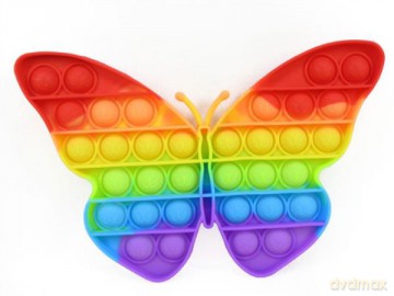 Zabawka sensoryczna antystresowa gniotek POP IT Motyl BZES0931