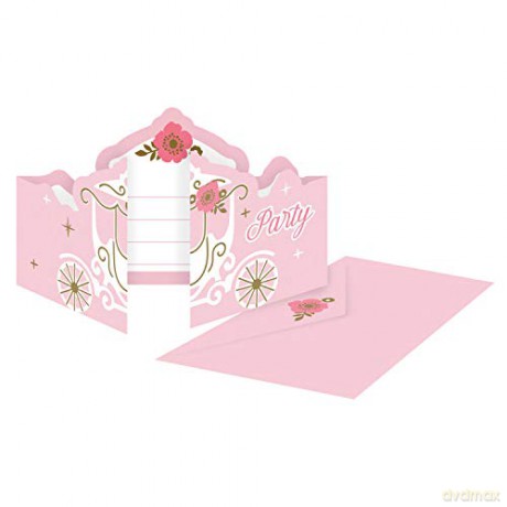 Zaproszenia z kopertami Princess for a Day 9906321