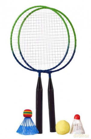 Zestaw 2 rakietki i 3 lotki do badmingtona dla dzieci BEST Sporting 41154