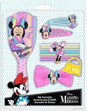 Zestaw akcesoriów do włosów 11el. Minnie WD21593 Kids Euroswan