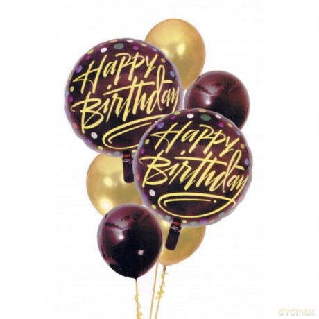 Zestaw balonów Happy Birthday, 7 szt. 30-46 cm BCF-143