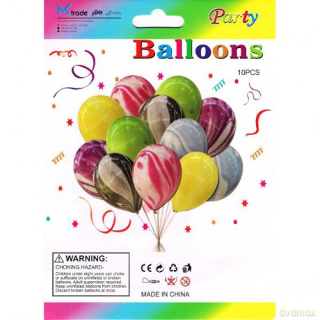 Zestaw balonów kolorowych 30 cm, 10 szt. BSC-648