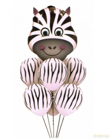 Zestaw balonów Zebra 30-70 cm 7 szt. BCS-624