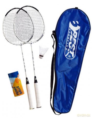 Zestaw do badmingtona 2 rakietki 3 piłeczki torba BEST Sporting 841152