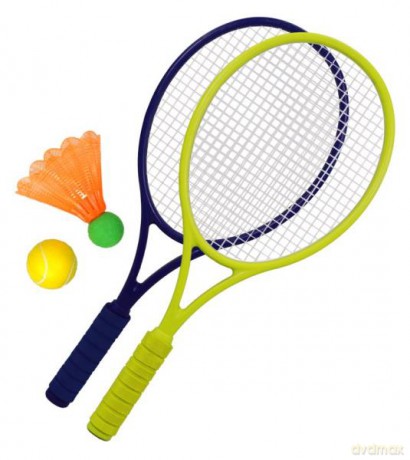 Zestaw do badmingtona/tenisa dla dzieci 2 paletki piłka lotka BEST Sporting 64944