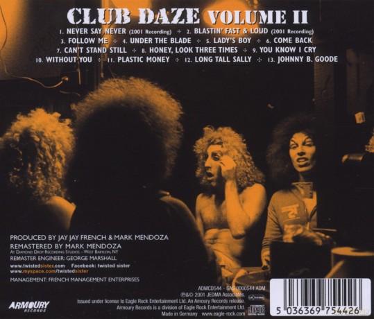 Twisted Sister: Club Daze Volume II [CD]