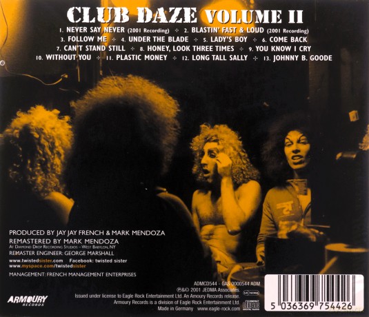 Twisted Sister: Club Daze Volume II [CD]