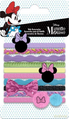 Zestaw gumek do włosów 10 el. Minnie Mouse WD21594 Kids Euroswan