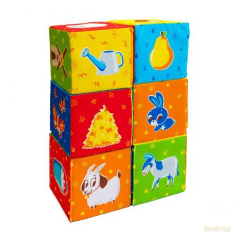 Zestaw Klocków Miękkie kostki 6 szt 090601-05