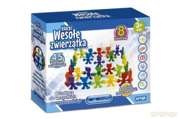 Zestaw kreatywny Klocki Wesołe zwierzątka E-Edu 45el 128691 [KLOCKI]