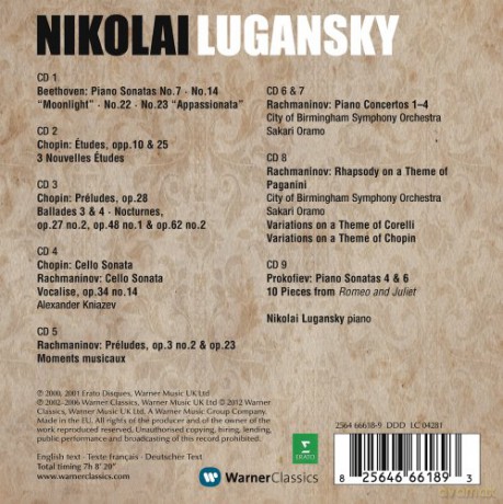 Nikolai Lugansky/Alexa Kniazev: Chopin:Nikolai Lugansky [9CD]