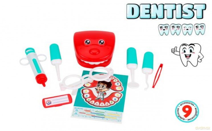 Zestaw Mały dentysta 9 elemementów w worku 6641 TechnoK8