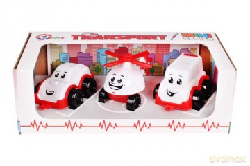 Zestaw mini Auta ratunkowe transport 3 szt 5811 TechnoK