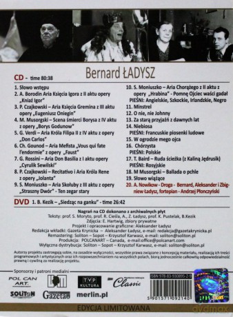 Bernard Ładysz: Arie i pieśni (digipack) [CD]+[DVD]