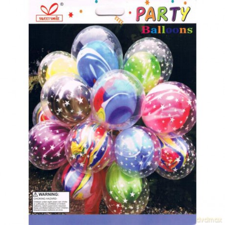 Zestaw Podwójnych balonów 25-33 cm, 6 szt. BSC-679