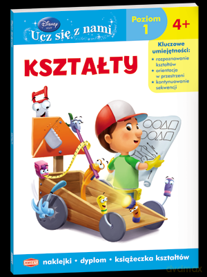 Złota rączka. Kształty. Poziom 1, od 4 lat (Disney) [KSIĄŻKA]