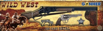 Zestaw strzelba, pistolet 8-strzałowy + akc. GONHER