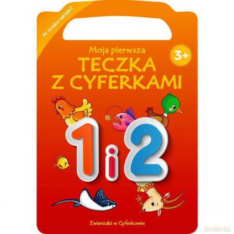 Zwierzaki w cyferkowie. Moja pierwsza teczka z cyferkami. 1 i 2 KS66638