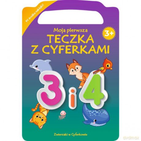 Zwierzaki w cyferkowie. Moja pierwsza teczka z cyferkami. 3 i 4 KS66645