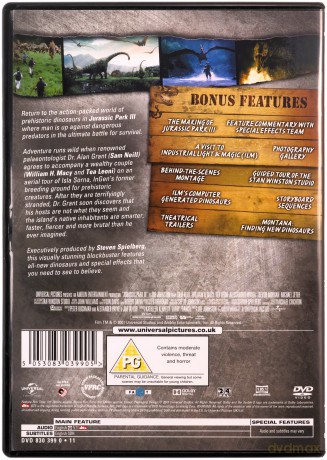 Jurassic Park III (Park Jurajski III) [DVD]