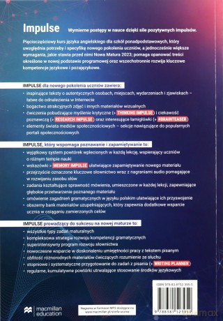Impulse 3 B1+ podręcznik + online - Catherine McBeth, Patricia Reilly, Joanna Sobierska-Paczesny [KSIĄŻKA]