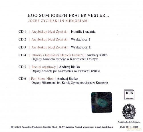 Ego sum Ioseph Frater Vester Genesis 45,4 Józef Życiński in Memoriam [BOX] [6CD]