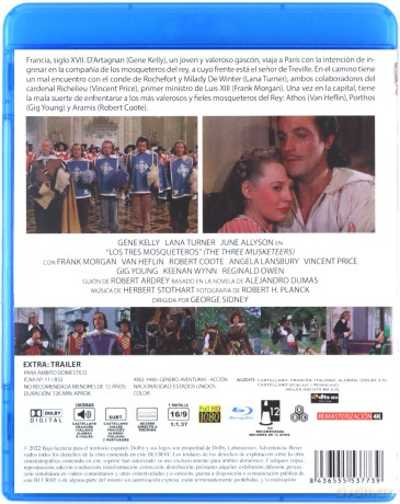 The Three Musketeers (Trzej muszkieterowie) [Blu-Ray]