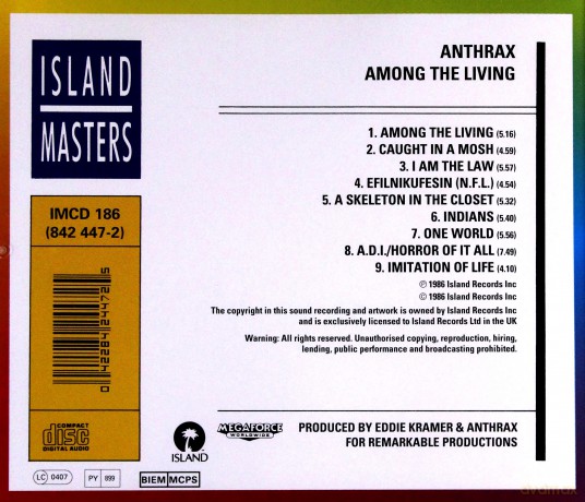 Anthrax: Among The Living [CD]
